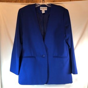 Bedford Fair Lifestyles Blue long sleeve blazer 12 P